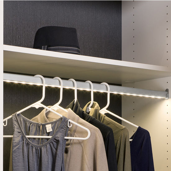 Cabinet Lighting - Hafele Loox 12V LED Closet Wardrobe Clothes Rail 