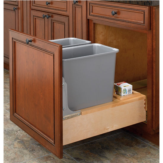 pull-out & built-in trash cans - cabinet slide out & under sink