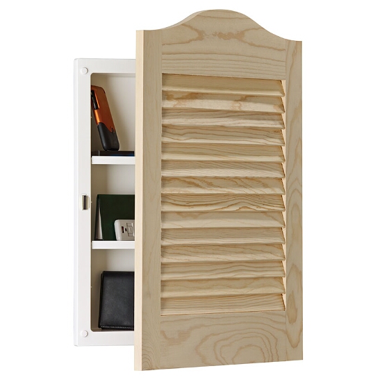 Jensen (Formerly Broan) Louver Doors (Rectangle) Recess Mount 1 Door Medicine Cabinet