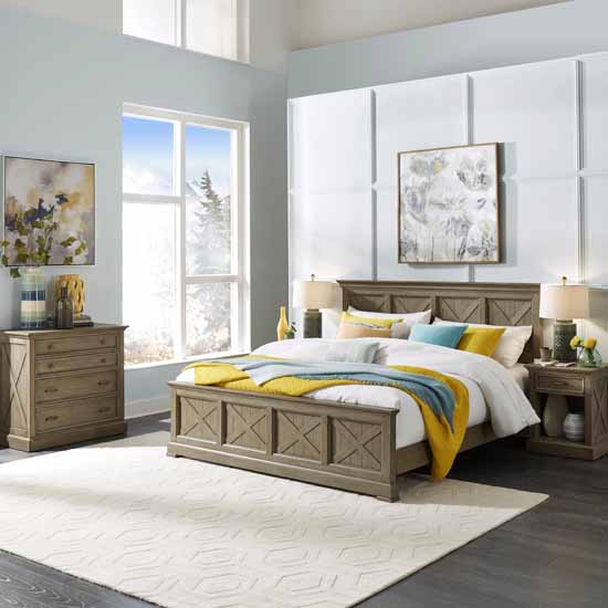 3-Piece Set (1) - King Bed, Night Stand, & Chest