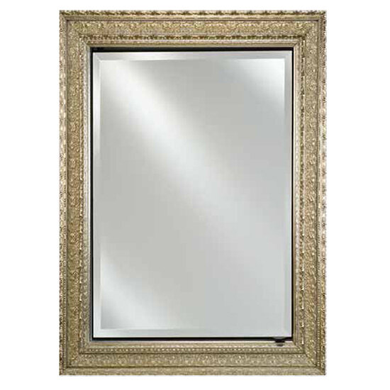 Afina Signature 20'' W x 30'' H Single Door Framed Medicine Cabinet, 3 Glass Shelves, Recessed or Surface Mount, Assorted Framed Finishes, Product View
