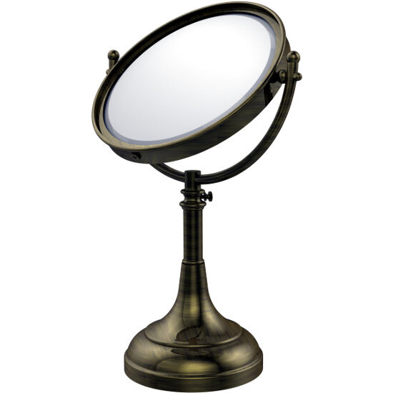 2x Magnification, Antique Brass Mirror