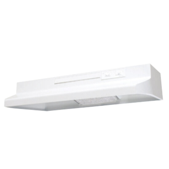 Air King 30'' Range Hood In White with 2 Speed Blower with Incandescent Lighting and Convertible Ducting