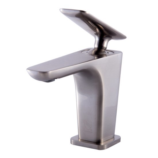 Alfi brand Brushed Nickel Single Hole Modern Bathroom Faucet
