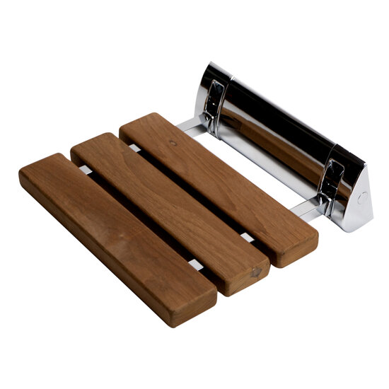 Teak Wood Charcuterie Board with Satin Nickel Handles