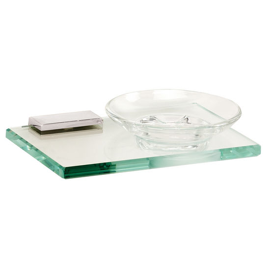 Alno Arch Series Soap Holder w/ Glass Dish, Polished Chrome