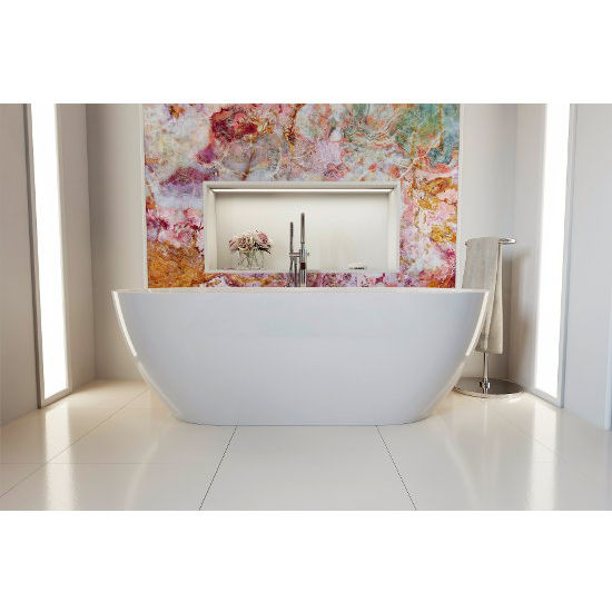 Aquatica PureScape™ Freestanding Oval Acrylic Bathtub, High Gloss White