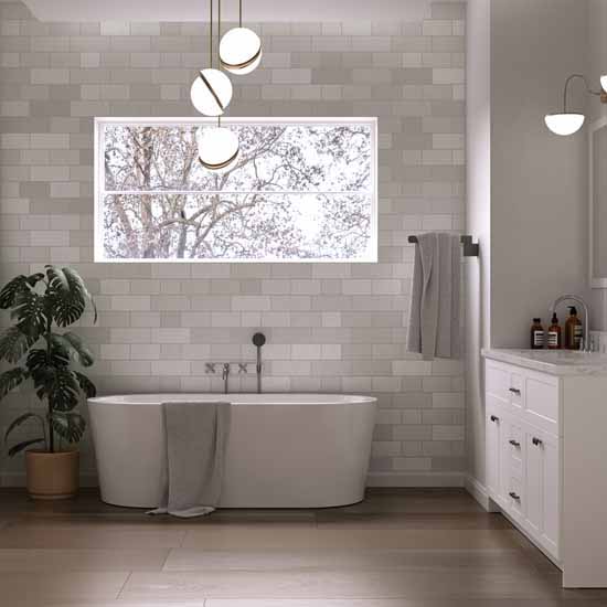 ARIEL Platinum Charlotte 67" Freestanding Bathtub, White