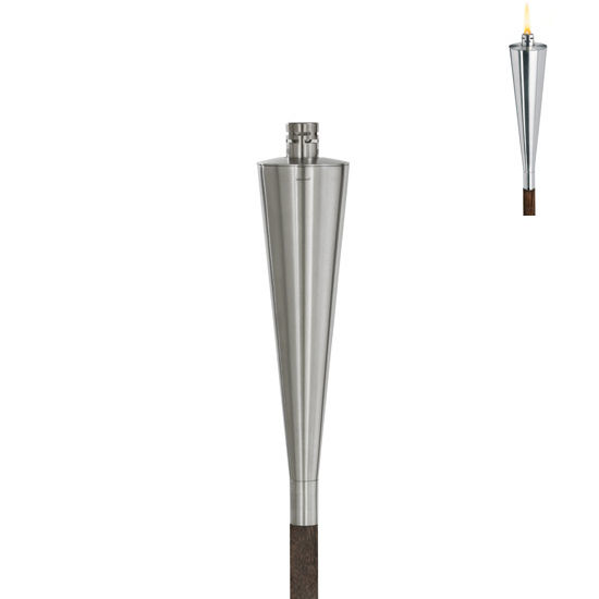 Orchos Brushed Stainless Steel Garden Torch By Blomus