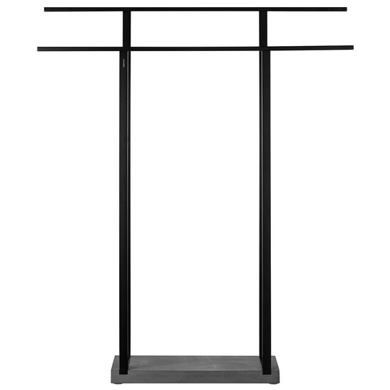 Blomus Menoto Collection Freestanding Towel Rack Wide in Black, Product View