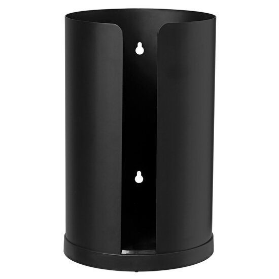 Blomus Nexio Collection 2-Roll Freestanding Cylinder Toilet Roll Holder in Black, Product View
