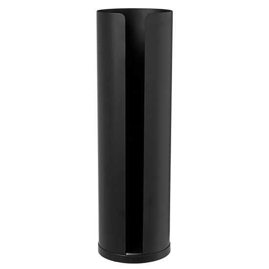 Blomus Nexio Collection 4-Roll Freestanding Cylinder Toilet Roll Holder in Black, Product View
