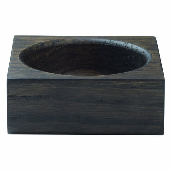Blomus Modo Collection Square Dark Oak Wood Tray Suitable For Modo Wall Shelf, Product View