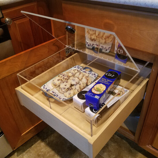 Bread Box Installed Opened View