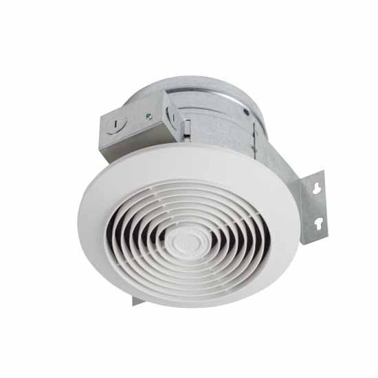 Broan 60 CFM Ceiling Ventilation Fan with White Plastic Grille by Broan ...