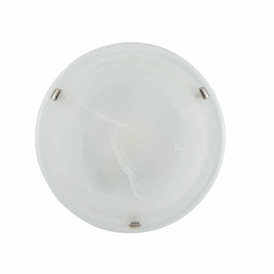 Single Speed Decorative Bathroom Exhaust 80 CFM Fan With Light In White