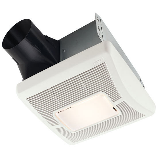 Broan InVent ™ 50 - 70 CFM Single-Speed Fan Light, 1.5 Sones, Housing: 10" W x 9-1/4" D x 5-3/4" H