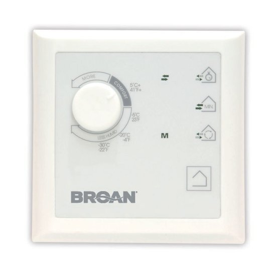 Broan Pool Plus Wall Control with Dehumidistat for ERV and HRV Units