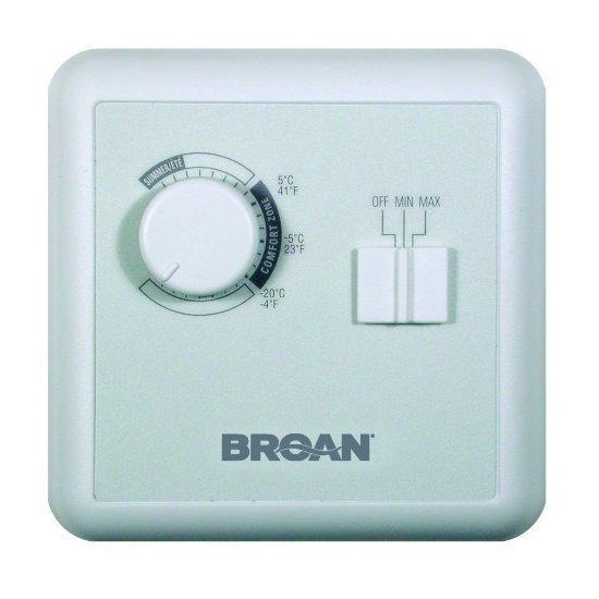 Broan Constructo Air Supply Speed and Humidity Wall Control for ERV and HRV Units