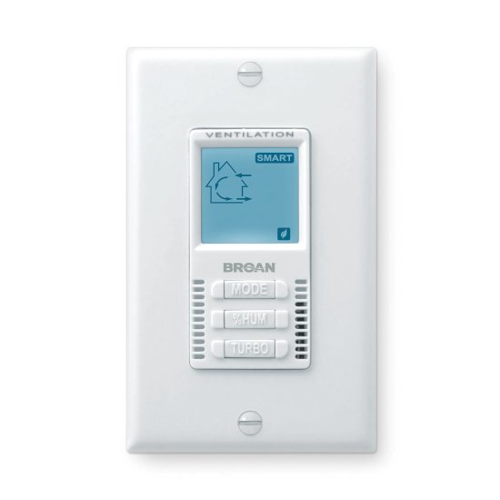 Broan HE Series Wall Control with 5 Manual Modes
