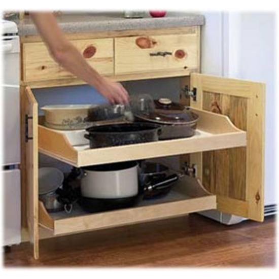 rolling shelves ''express'' pre-assembled cabinet pull-out shelf for  kitchen, vanity, closet, garage etc.