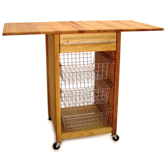 Catskill Kitchen Cart With Drop Leaves