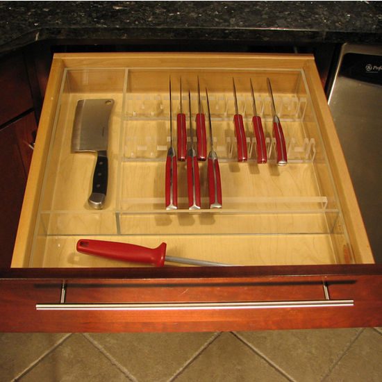 Kim's Kitchen Utensil Organizer - Custom Acrylic Drawer Organizers