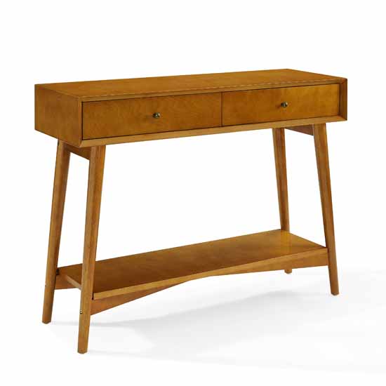 Crosley Furniture Landon Console Table, Acorn Finish, 42''W x 14''D x 32-1/2''H