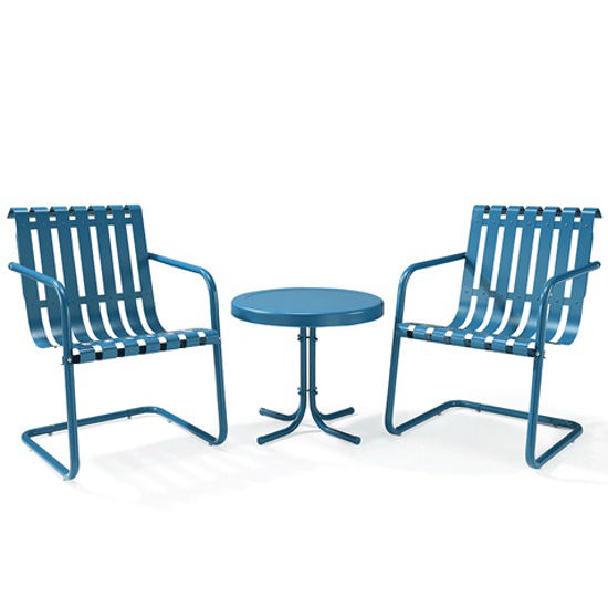 Crosley Furniture 3-Piece Caribbean Blue