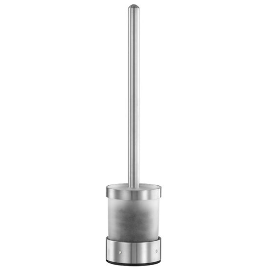 Cool Lines Cystal Steel Collection Stainless Steel Bathroom Freestanding Toilet Brush in Satin Finish