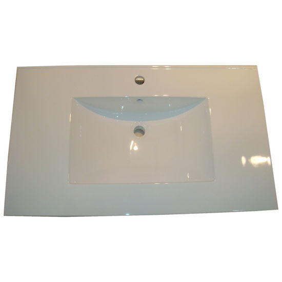 Empire Barcelona 3122 Ceramic Sink Top, 1 or 3 Hole, White