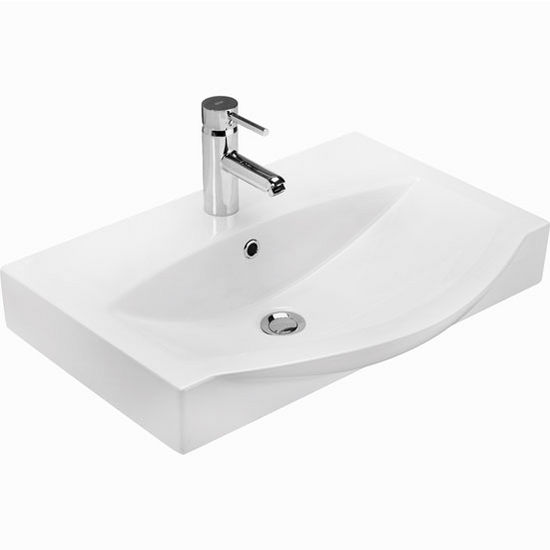 Empire Industries 26" Ipanema Ceramic Sink Top in White, 25-3/5" W x 19-5/16" D x 3-4/5" H