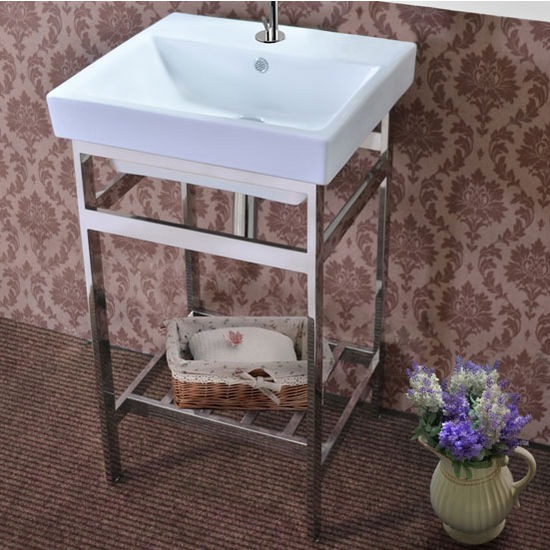 South Beach 21'' Stainless Steel Vanity Console for 21