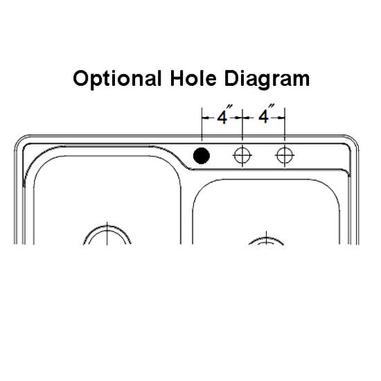 Faucet Hole Options for EX-ISL-3322
