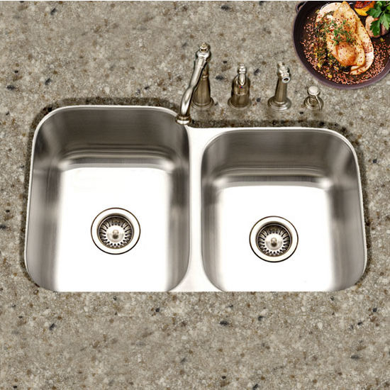 Neste 85cm 60/40 Low Divide Double Bowl Workstation Kitchen Sink