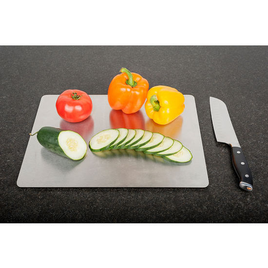 Federal Brace 20 Gauge Stainless Steel Cutting Board, 12" W x 15" D, 1/4" Thick