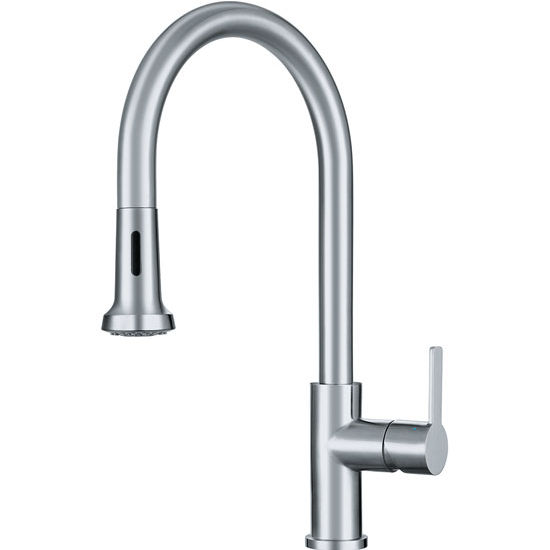 Franke Bernadine Pull Down Spray Kitchen Faucet, Stainless Steel