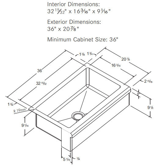 Kitchen Sinks Fk Mhx710 36 Manor House Stainless Steel 36