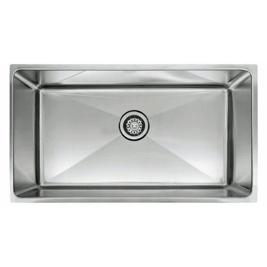Franke Professional Series Single Bowl Undermount Sink,16 Gauge, Stainless Steel, 34" W x 19-5/8" D