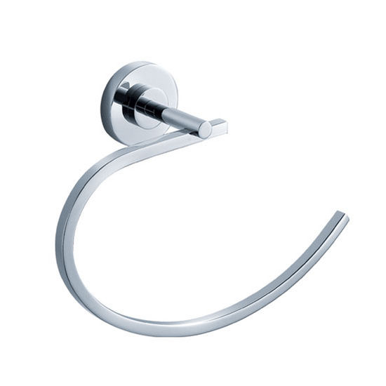 Fresca Alzato Wall Mounted Towel Ring in Chrome, Dimensions: 8-5/8" W x 2-1/2" D x 6" H