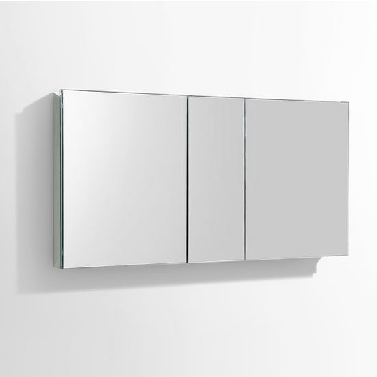 Fresca 50" Wide Bathroom Wall Mounted Medicine Cabinet with Mirrors, Dimensions: 49" W x 26" H x 5" D