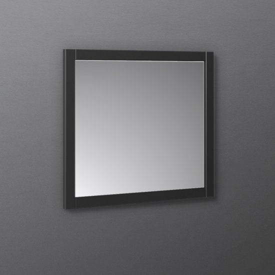 Fresca Manchester 30" Black Traditional Bathroom Wall Mirror, 30" W x 1" D x 30" H