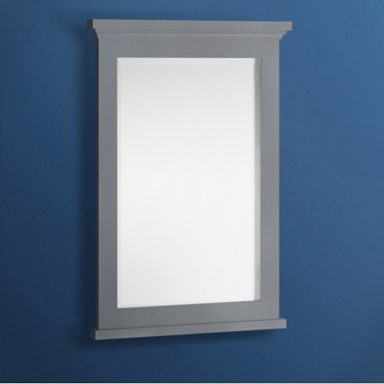 Fresca Windsor 24" Gray Textured Bathroom Mirror, 24"W x 1-4/5" D x 34-4/5" H