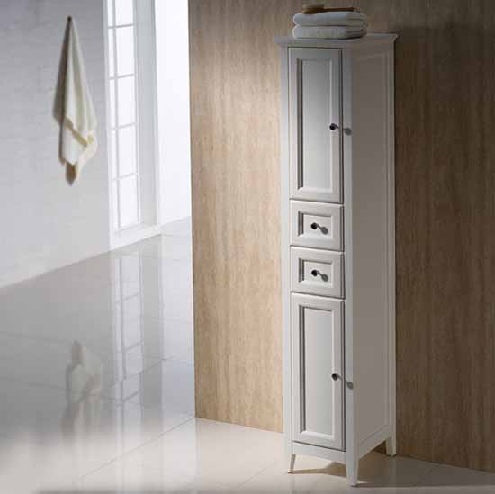 Fresca FST2060AW Oxford Antique White Tall Bathroom Linen Cabinet - Faucets  | Mosaic | Kitchen Supplies | Bathroom Supplies and much more at the