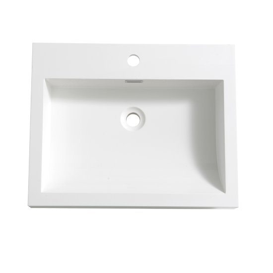 Alto 23'' W White Bathroom Integrated Sink / Countertop by Fresca ...
