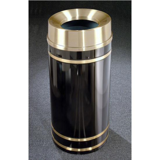 Monte Carlo WasteMaster™ Collection Satin Brass Cover Funnel Top Waste Receptacle