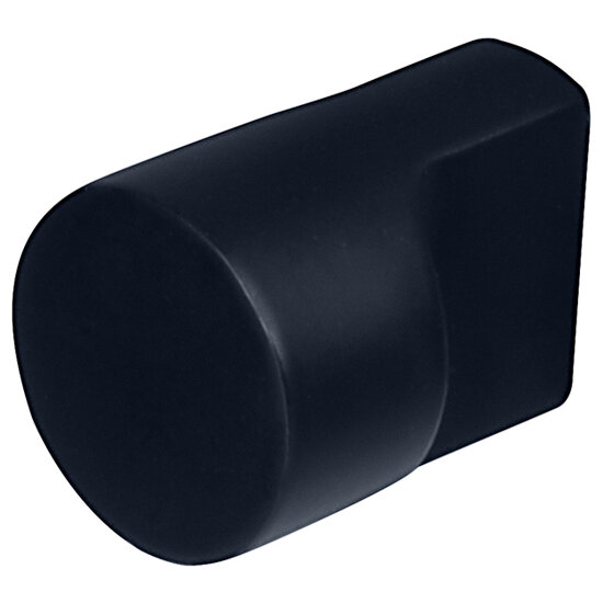 Hafele Cornerstone Series Exton Decorative Cabinet Knob, Zinc, Matt Black, M4 Screws Included, 15/16'' Diameter x 1-1/4'' D