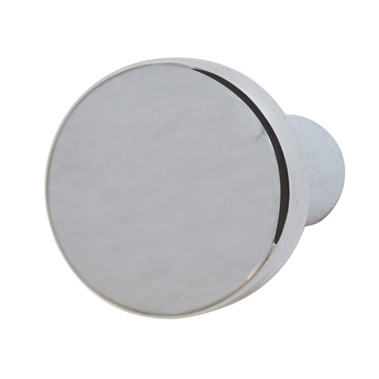 Hafele Nouveau Collection Round Knob, Polished Chrome, 20mm Diameter