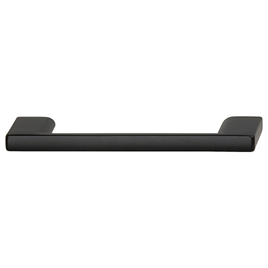 Hafele Cornerstone Series Elite Handle Collection Modern Cabinet Pull Handle in Black, Zinc, Center-to-Center: 96mm (3-3/4")