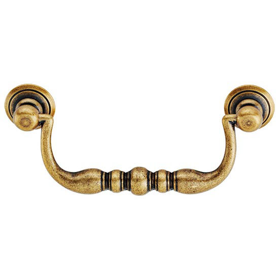 Hafele Rustico Collection Bail Pull in Antique Brass 116mm (4-1/2'') Wide